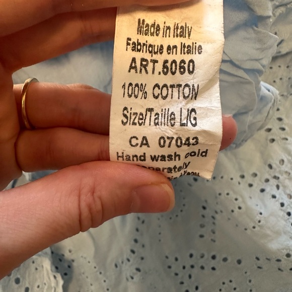 Light Blue Eyelet Dress - Picture 3 of 3